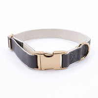 HKM-7828797 High-Quality Monochrome Pet Collar with Metal Buckle in Various Colors and Sizes S, M, L