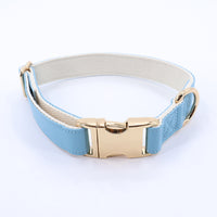 HKM-7828797 High-Quality Monochrome Pet Collar with Metal Buckle in Various Colors and Sizes S, M, L