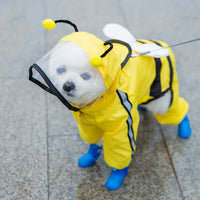 HKM-7829181 All-Inclusive Puppy Dog Raincoat - Waterproof Polyester Poncho for Pet Comfort in Various Sizes