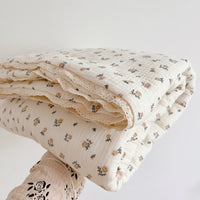 HKM-782931 Korean Floral Pure Cotton Summer Quilt with Soybean Fiber Filling - Various Sizes Available