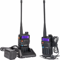 HKM-782995 Baofeng UV-5R Dual-Band Walkie Talkies with 128 Channels and Emergency Features