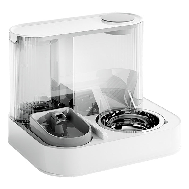 HKM-7830589 2-in-1 Automatic Cat Feeder and Water Dispenser for Dogs and Cats, 1L Water Capacity, 2L Food Capacity