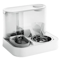 HKM-7830589 2-in-1 Automatic Cat Feeder and Water Dispenser for Dogs and Cats, 1L Water Capacity, 2L Food Capacity