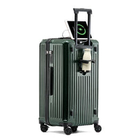 HKM-783315 Unisex Hard Suitcase Luggage with Cup Holder and 3 Handles