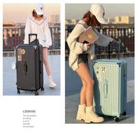 HKM-783315 Unisex Hard Suitcase Luggage with Cup Holder and 3 Handles