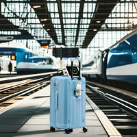 HKM-783315 Unisex Hard Suitcase Luggage with Cup Holder and 3 Handles