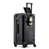 HKM-783315 Unisex Hard Suitcase Luggage with Cup Holder and 3 Handles