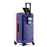 HKM-783315 Unisex Hard Suitcase Luggage with Cup Holder and 3 Handles