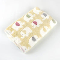 HKM-7833405 Cozy Coral Fleece Cat Kennel Blanket in Various Adorable Designs and Sizes