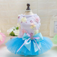 HKM-7834173 Spring-Summer Dog Tutu Dress in Cotton and Lace, Perfect for Your Princess Pup