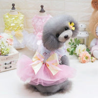 HKM-7834173 Spring-Summer Dog Tutu Dress in Cotton and Lace, Perfect for Your Princess Pup