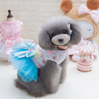HKM-7834173 Spring-Summer Dog Tutu Dress in Cotton and Lace, Perfect for Your Princess Pup
