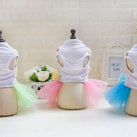 HKM-7834173 Spring-Summer Dog Tutu Dress in Cotton and Lace, Perfect for Your Princess Pup