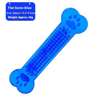 HKM-7835197 Transparent PVC Flat Bone Dog Toy - Flexible, Non-Toxic, Bite-Resistant Design for Small to Large Dogs