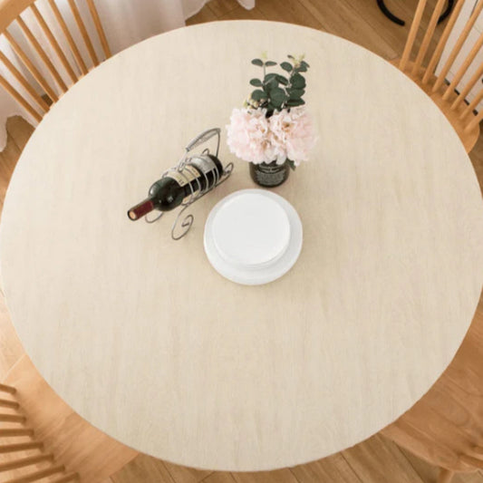 HKM-783571 Round Waterproof Oil-Proof Polyester Tablecloth in Multiple Sizes and Colors