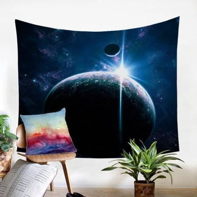 HKM-783635 Plush Polyester Fiber Wall Tapestry - Versatile Home Decor with Multiple Uses