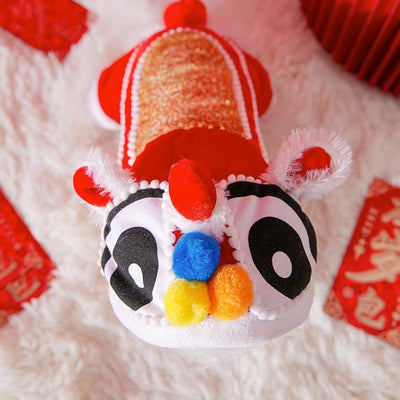 HKM-7836989 Festive Cat Outfit for Spring Festival Celebrations – Chinese New Year Clothing for Small to Medium Pets