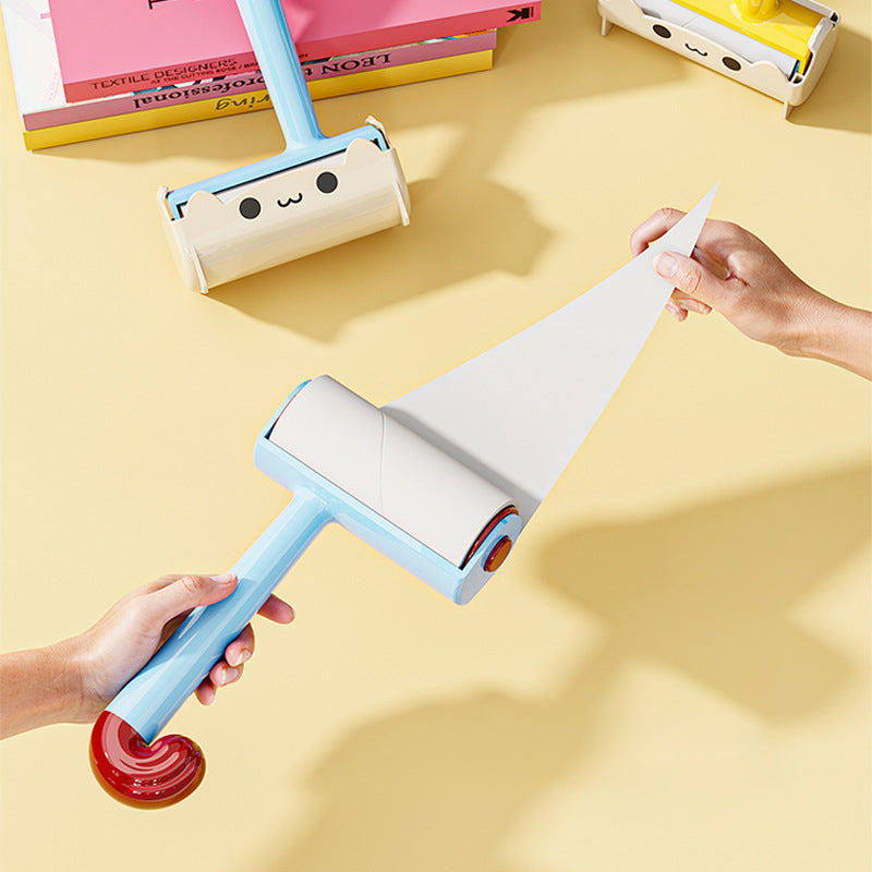 HKM-7838141 Pet Hair Removal Sticky Roller with Replaceable Paper for Multi-Material Clothing and Furniture