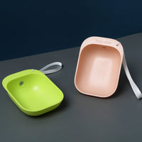 HKM-7838397 Colorful Pet Portable Drinking Bowl - Compact Plastic Design in Five Colors