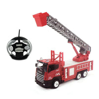 HKM-783891 1:43 Scale Metal RC Die-Cast Fire Truck Remote Control Toy for Kids 5-7 Years