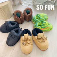 HKM-7839165 Plush Big Dog Shoe Toy for Cats - Large Pillow Pet Toy