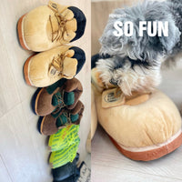 HKM-7839165 Plush Big Dog Shoe Toy for Cats - Large Pillow Pet Toy