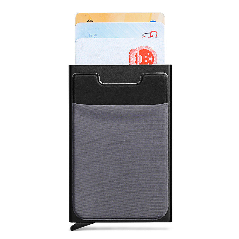 HKM-783955 Aluminum Alloy Automatic Pop-up Card Holder with Anti-theft Design