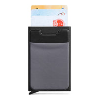 HKM-783955 Aluminum Alloy Automatic Pop-up Card Holder with Anti-theft Design