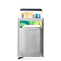 HKM-783955 Aluminum Alloy Automatic Pop-up Card Holder with Anti-theft Design