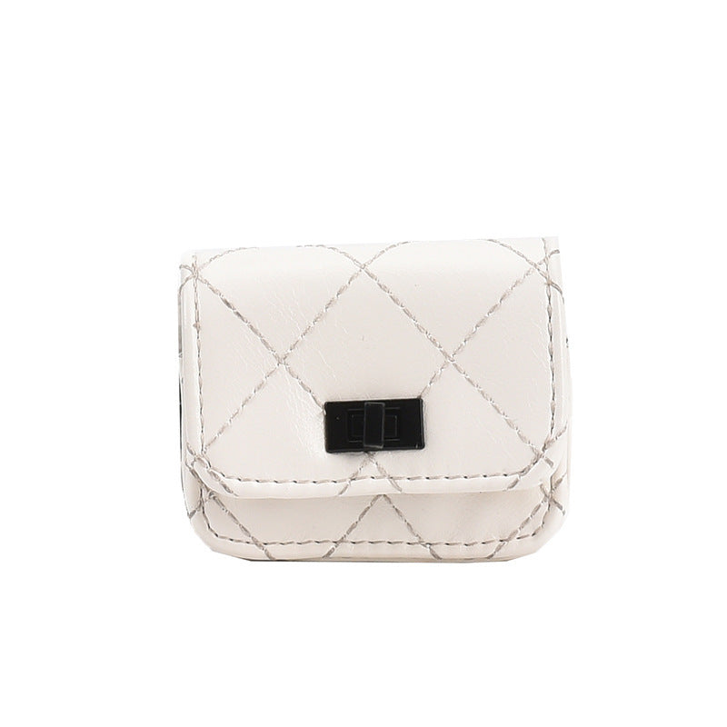 HKM-783955 PU Headphone Bag with Chain for Stylish Travel - Multiple Colors Available