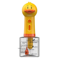 HKM-7840189 Small Yellow Duck Bath Bubble Machine with 400ml Capacity and Shower Gel