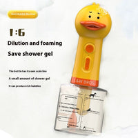 HKM-7840189 Small Yellow Duck Bath Bubble Machine with 400ml Capacity and Shower Gel