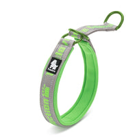 HKM-7840317 Adjustable Soft Dog Collar with Reflective Nylon and Aluminum Alloy Buckle