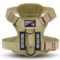 HKM-7841597 Large Dog Tactical Harness Vest with Reflective Nylon Leash - Multiple Colors Available