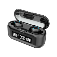 HKM-784275 F9 Wireless Bluetooth 5.1 Headset with Digital Display and Binaural In-Ear Design