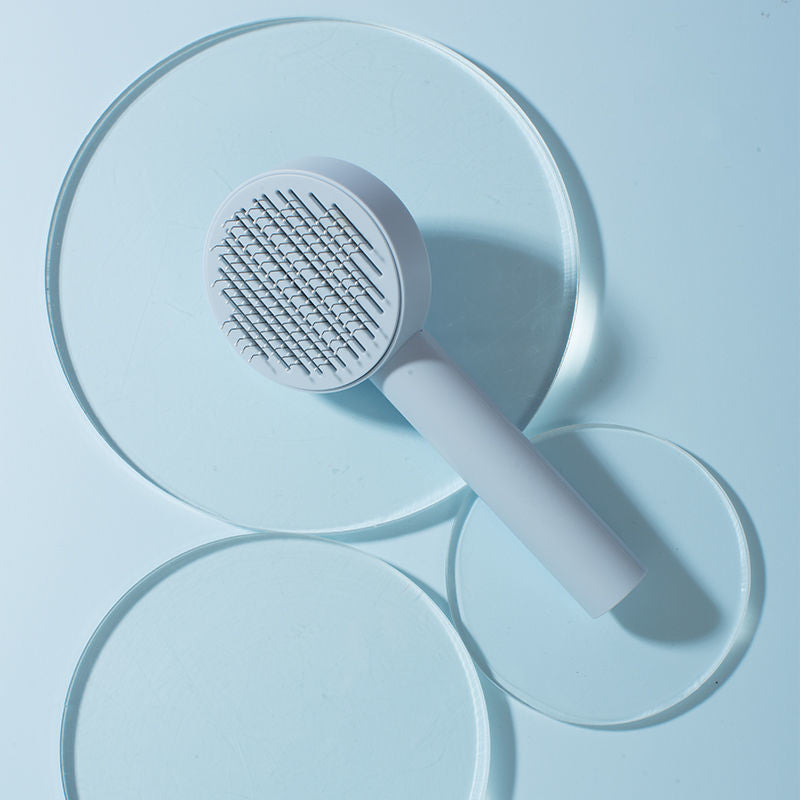 HKM-7843901 Pet Hair Removal Comb for Cats and Dogs with One-Click Cleanup - Available in Various Colors