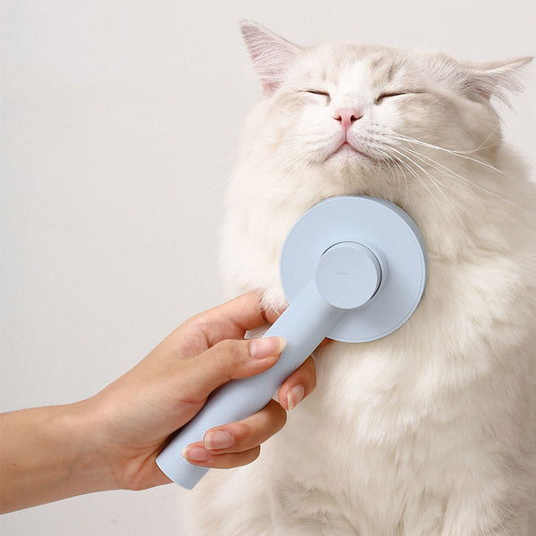 HKM-7843901 Pet Hair Removal Comb for Cats and Dogs with One-Click Cleanup - Available in Various Colors