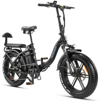 HKM-784403 Foldable 20 Inch Electric Fat Bike, 48V 20AH Lithium Battery, 7-Speed, Disc Brake, Max Speed 30-50 km/h