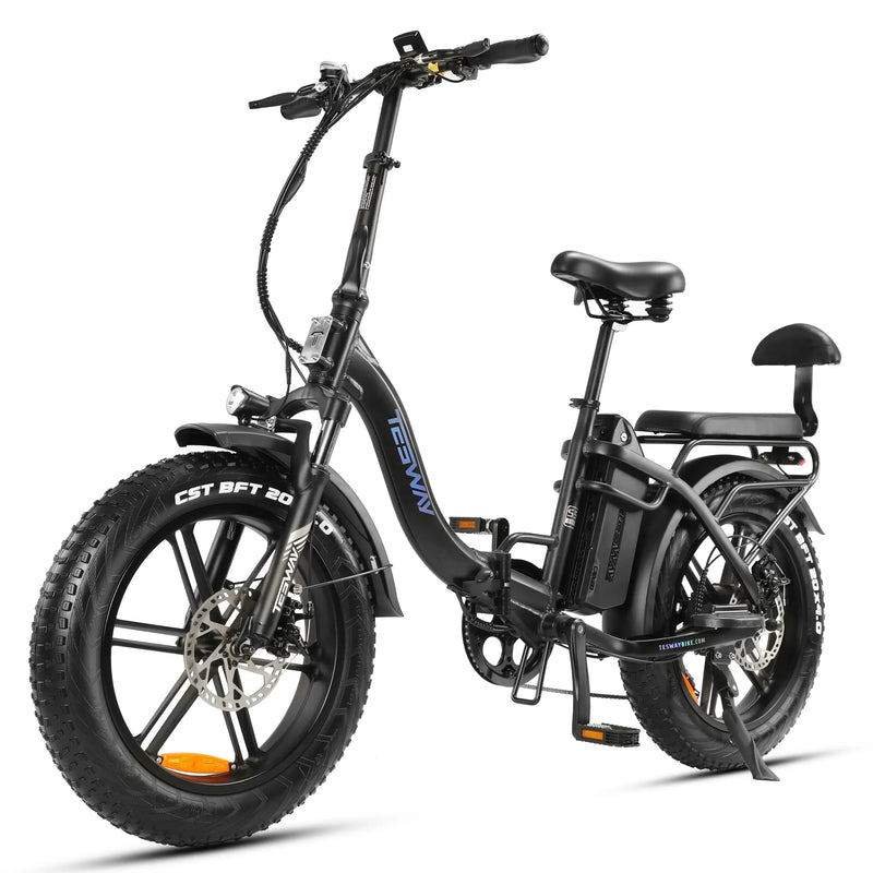 HKM-784403 Foldable 20 Inch Electric Fat Bike, 48V 20AH Lithium Battery, 7-Speed, Disc Brake, Max Speed 30-50 km/h