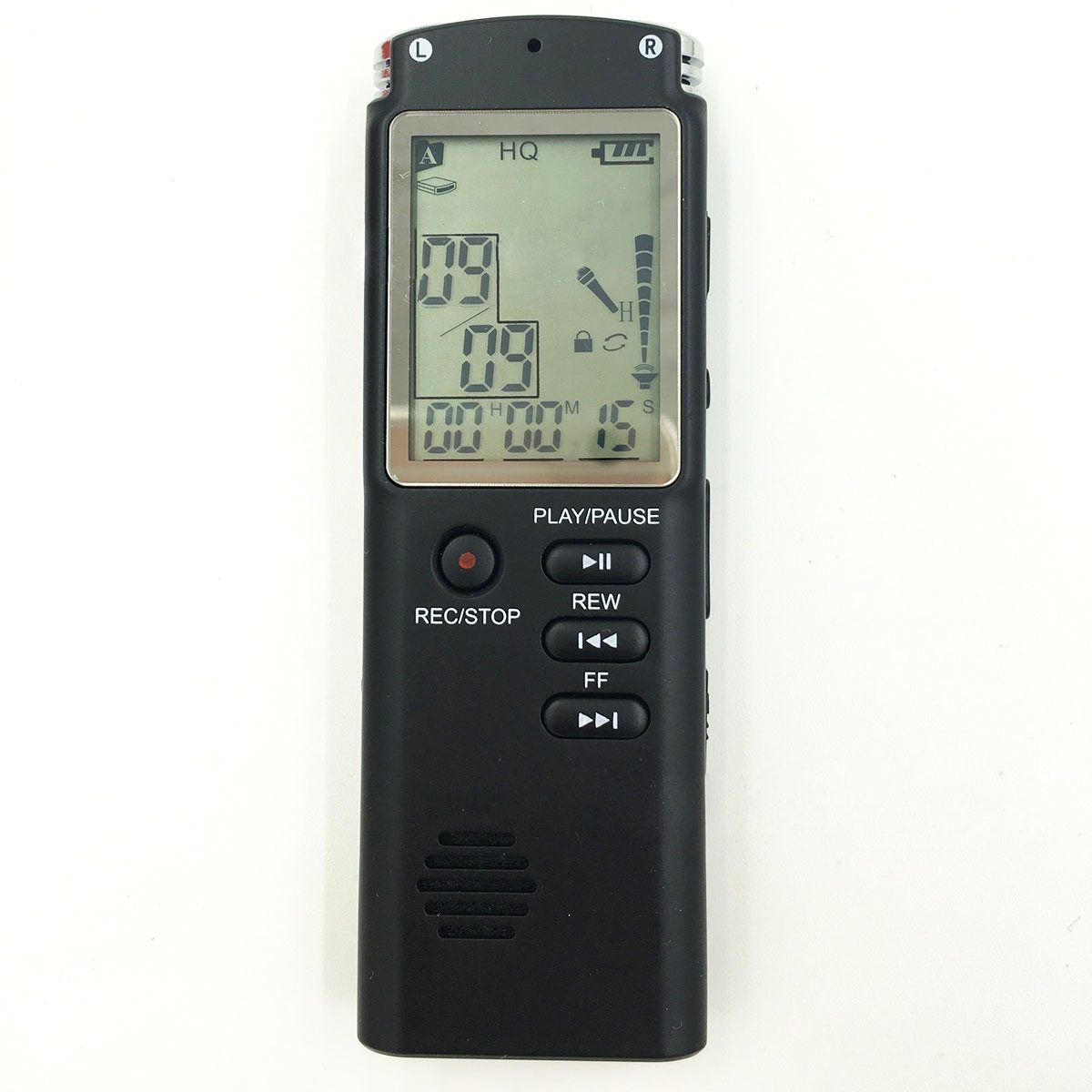 HKM-784403 USB Voice Recorder with External Microphone and Built-In Speakers - Multiple Memory Options Available