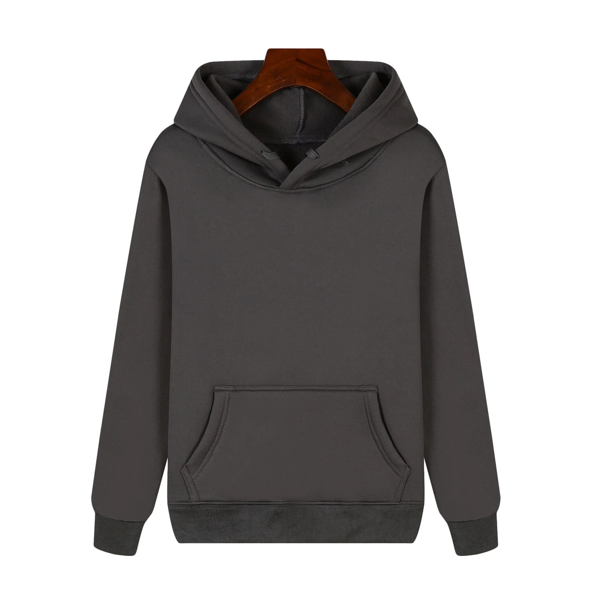 HKM-784467 3D LOGO High Street Cotton Hoodie Embroidered Hip High Quality Autumn Sports Solid Color With Graphics Hoodie for Men