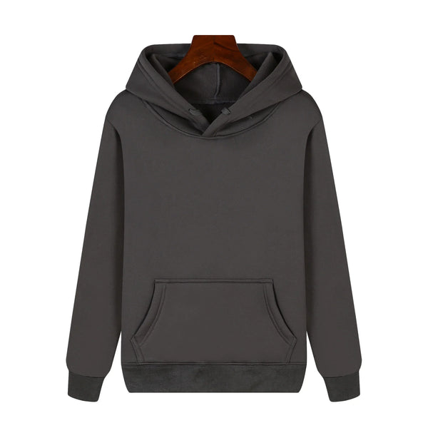 HKM-784467 3D LOGO High Street Cotton Hoodie Embroidered Hip High Quality Autumn Sports Solid Color With Graphics Hoodie for Men