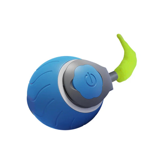 HKM-784595 Interactive Electric Cat Toy Ball with Plush Tail - Smart Charging Pet Toy for Indoor Cats