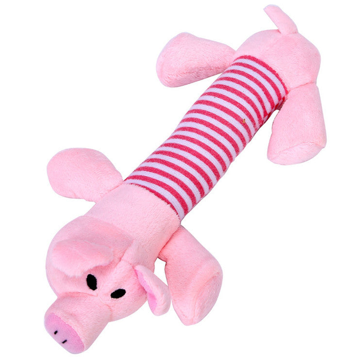 HKM-7847741 Four-Legged Plush Elephant Pet Toy with Sound, Soft and Cute Design