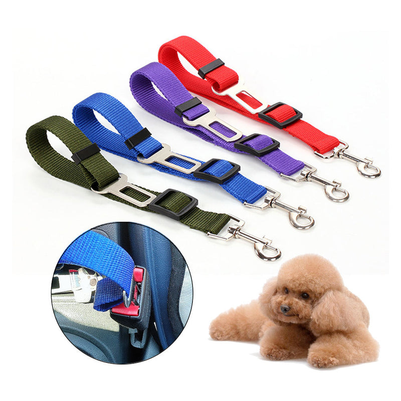 HKM-7847869 Nylon Adjustable Pet Seat Belt for Dogs and Cats - Durable Vehicle Leash for Car Safety