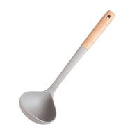 HKM-784787 7-Piece Silicone Kitchen Utensil Set with Wooden Handles