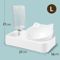 HKM-7848253 Cervical Support Pet Bowl - Ergonomic Design for Comfortable Feeding, Size S and L Available