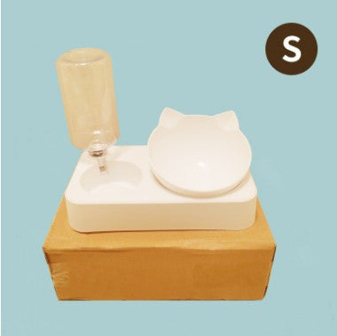 HKM-7848253 Cervical Support Pet Bowl - Ergonomic Design for Comfortable Feeding, Size S and L Available