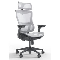 HKM-784851 Ergonomic Mesh Executive Office Chair with Swivel and Fabric Seat for Manager and Reception Desks