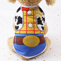 HKM-7848637 Spring Summer Cotton Pet Clothes with Fake Strap ¨C Various Colors & Sizes Available
